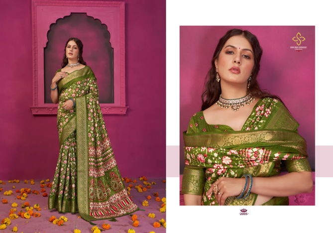 Kashmiri Silk 2 By Shubh Shree Velvet Tusser Silk Wedding Sarees Wholesale Shop In Surat